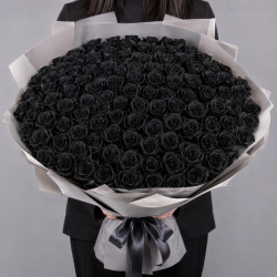 101 черная роза
